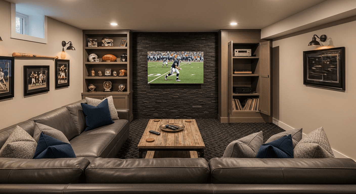 Finished Basement Living Suite